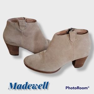Madewell zip up ankle booties